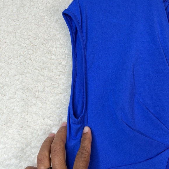 NWT Robert Rodriguez Womens Julian Drape Blue Jersey Dress SIZE XS NEW WITH TAGS - Picture 7 of 10